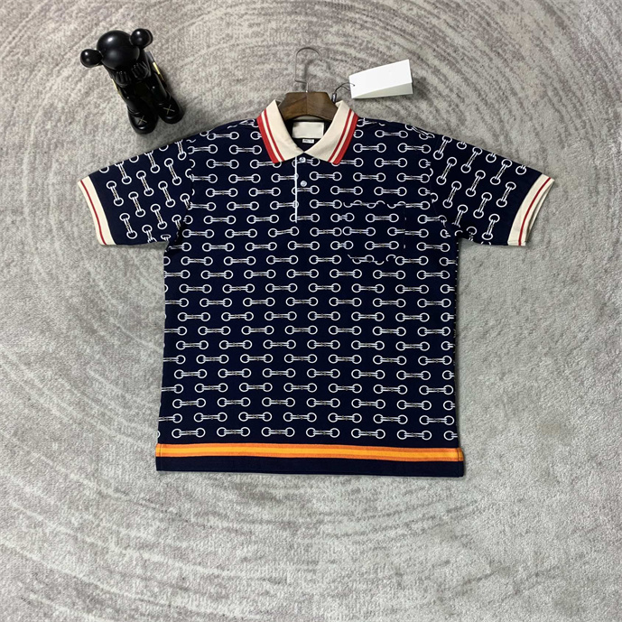 

New Fashion London England Polos Shirts Mens Designers Polo Shirts High Street Embroidery Printing T shirt Men Summer Cotton Casual T-shirts #07