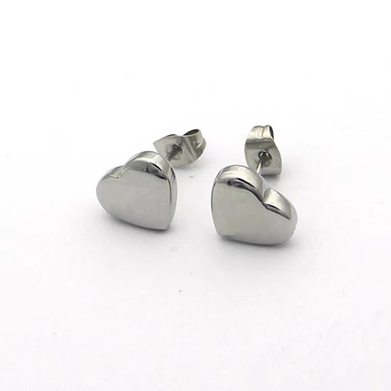 

Top Quality Classic Style large pearl earrings Women Heart Studs Cute Size Luxury Letter Stainless Steel Earrings Wedding Party Gifts Wholesale gold stud earrings