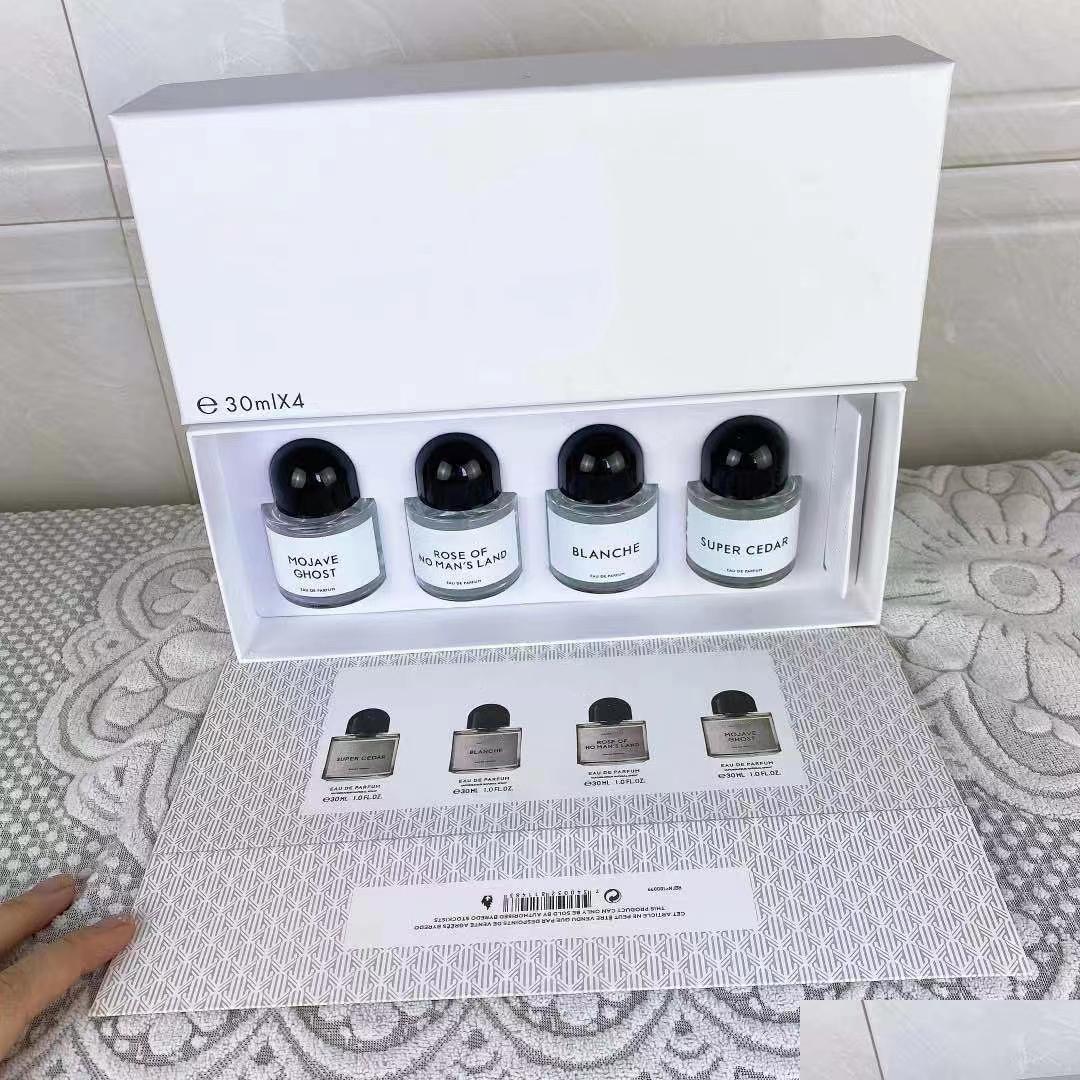 

Car Dvr Perfume Bottle Byredo Per Set 30Mlx4Pcs Super Cedar Blanche Rose Of No Mans Land Mojave Ghost Edp Fragrance Spray Parfum Colog Dhi5K