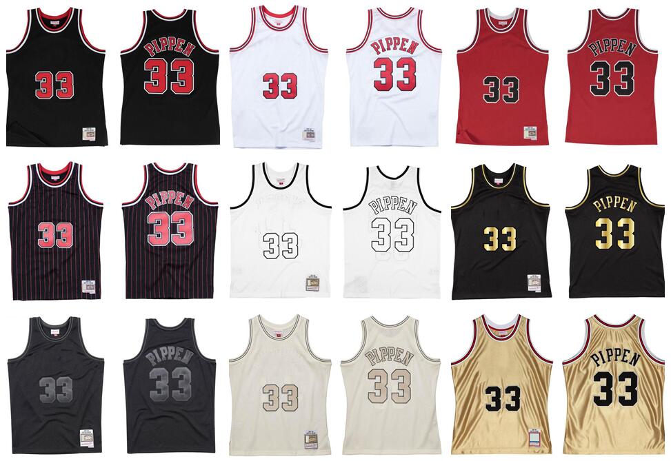 

Scottie Pippen Stitched basketball Jersey S-6XL Mitchell Ness jersey 1997-98 Mesh Hardwoods Classics retro jerseys Men Women Youth white red black, Stitched jersey