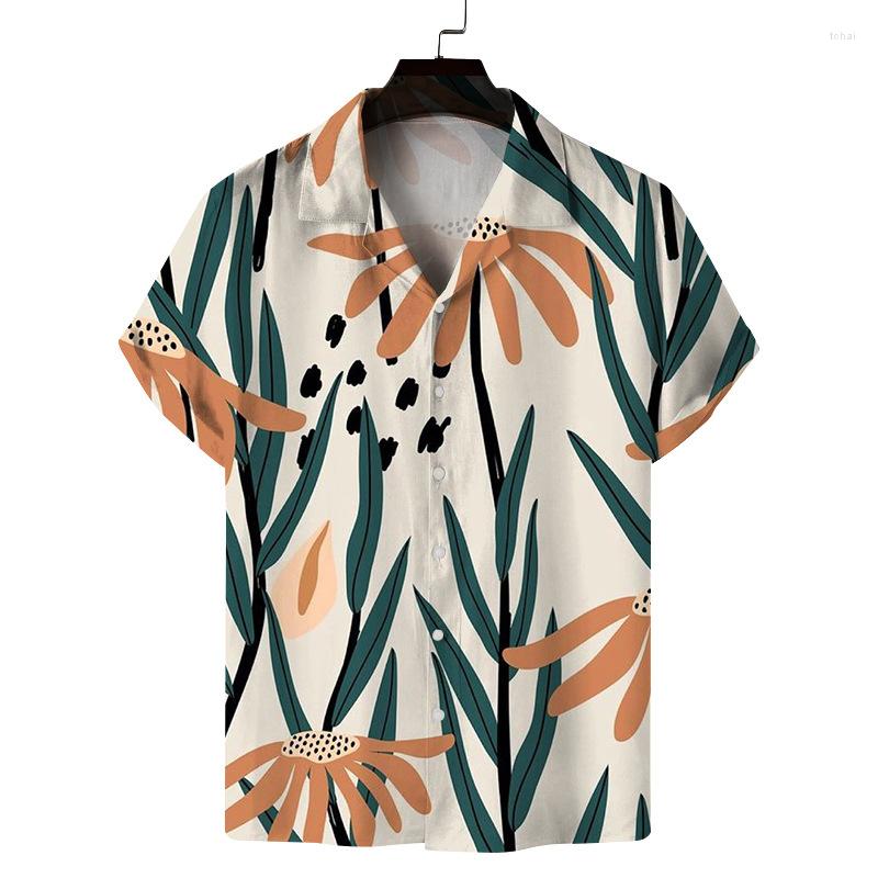 

Men' Casual Shirts Euro Size Men' Short-sleeved Beach Shirt 2023 Summer Youth Fashion Print Hawaiian Cardigan Streetwear Top, Zzcs-94