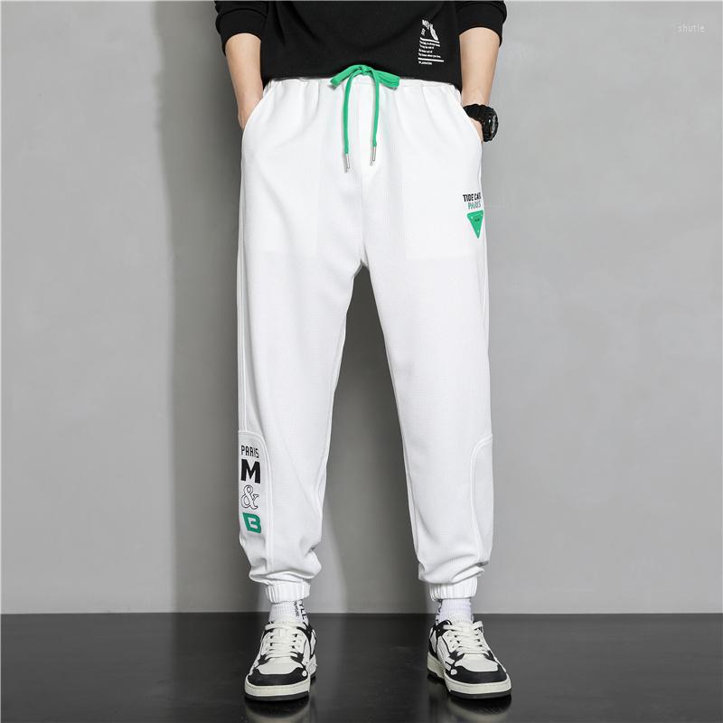 

Men's Pants 2023 Men's Leggings Casual Hong Kong Style Versatile Fashion Loose Sports M-5XL, A31-light grey