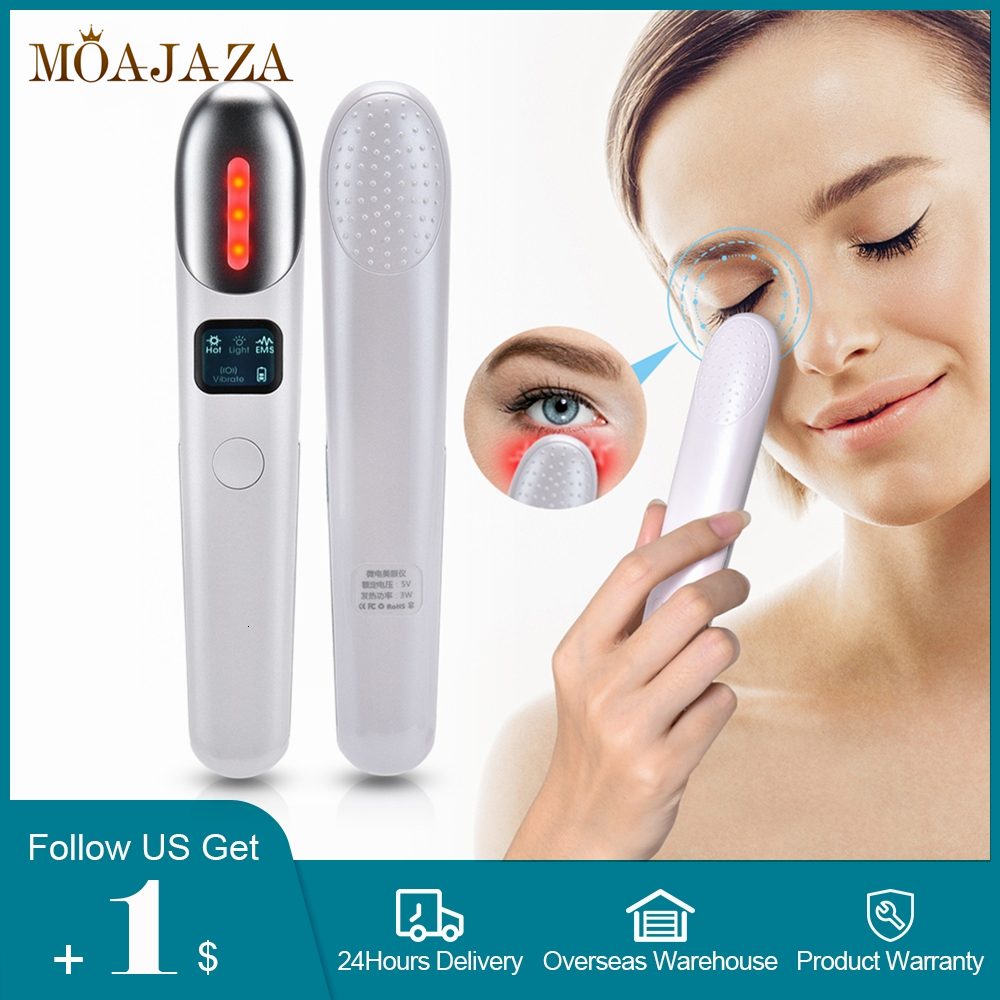

Eye Massager EMS Red Light Therapy Rejuvenation Anti Wrinkle Beauty Aging Care Dark Circle Reduce Vibration 230217