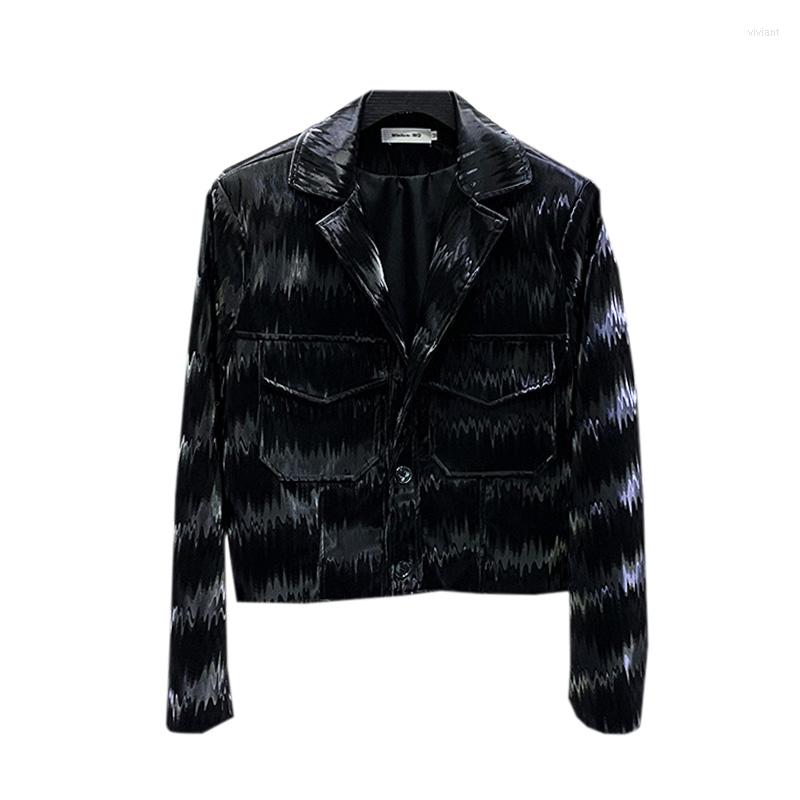 

Men's Jackets A1520 Fashion Men's Coats & 2023 Runway Luxury European Design Party Style Clothing, Picture shown