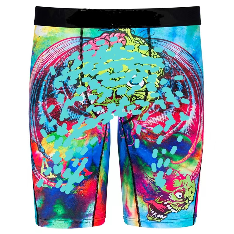 

New Printed underpants Underwear Soft Breathable Boxers Animal Print appliques Comfort Underpants Stretch Fabric Wholesale Vendor Men Waistband Boxers Briefs, Mixed color(underwear)