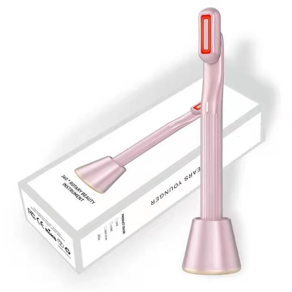 

Face Massager Upgraded Therapeutic Warmth Massage Red LED Light 4 in 1 Skincare Tool Wand Reduce Wrinkles Anti Aging Care Tools 230217