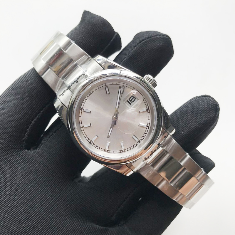 

Mens Watch luxury watches Silver dial Mechanical 36mm&41mm sweeping movement watches Stainless Steel Bracelet Date AAA Watches just luminous wristwatches, Only box and papers