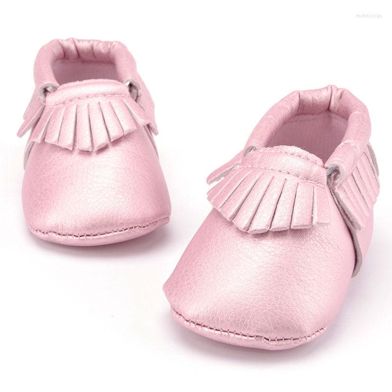 

First Walkers Baby Girls PU Leather Shoes Fashion Spring Autumn Soft Toddler Kids Tassel Borla Sapatos, Gray princess shoes