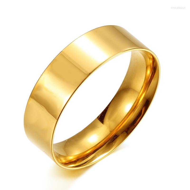 

Wedding Rings Glossy Steel Titanium Men's Ring Trendy Personality Domineering Simple Couple Vegetarian Jewelry
