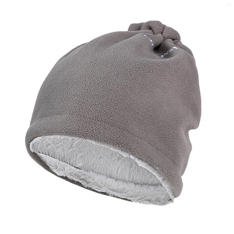 

Berets Outdoor Hat Winter Cold Proof Warm Woolen Riding Wind Fashionable Pullover Men Trapper Hats For Women, Black