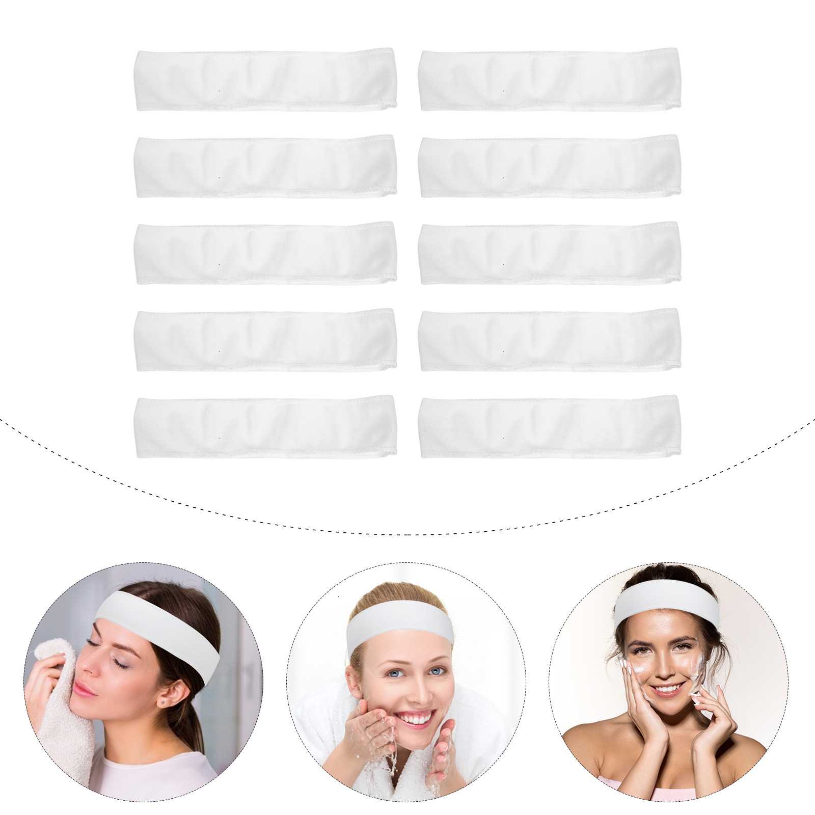 

Headbands Headband Hair Spa Face Makeup Washing Disposable Band Women Head Wrap Care Bands Wraps Skin Salon Hairband 230217