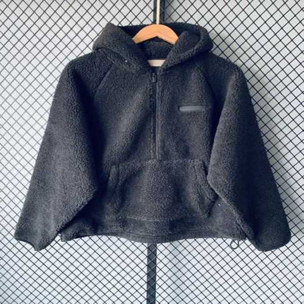 

Sential Full Zip Hoody Teddy Wool Jackets Long Sleeve Pullover Half Hoodies Lambswool Coat Causal Womend6lf