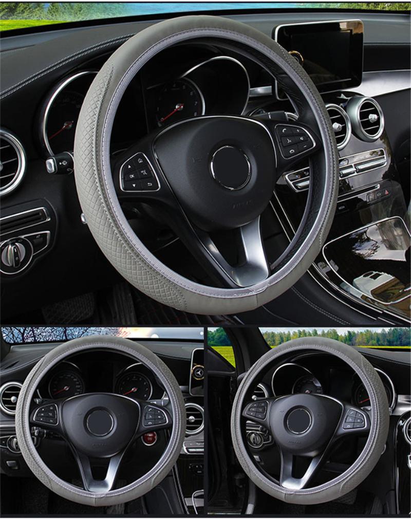 

Steering Wheel Covers Universal Leather Anti-Slip Car Cover For Punto Bravo Palio Linea Freemont Stilo Grande Abarth StylingSteering CoversS