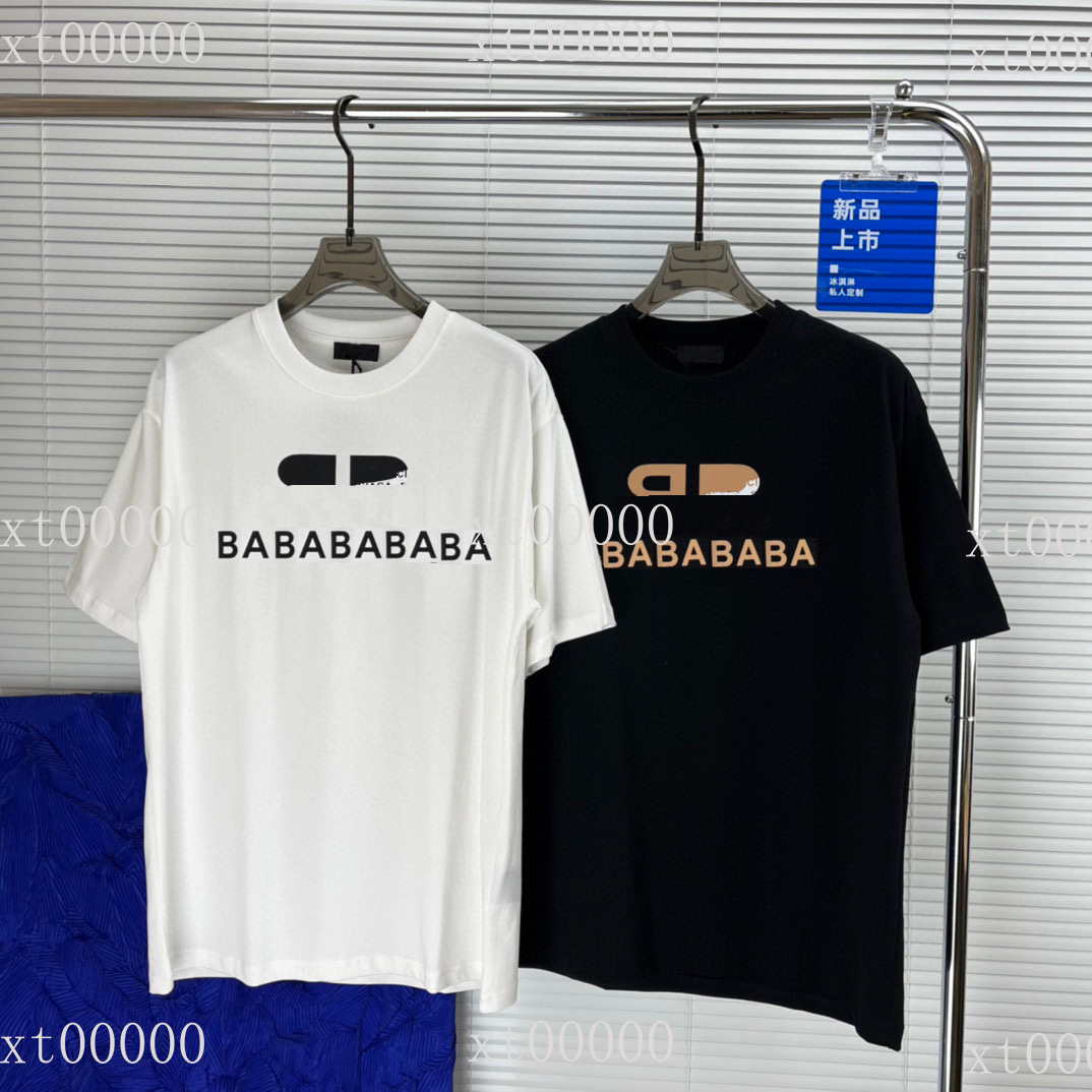 

22SS Designer Letter Printed T Shirts Tee Sweatshirt Fashion High Street Short Sleeves Summer Casual T-Shirt Breathable Men Women Crew Neck Tees Dresses for Wome 2-124, Black