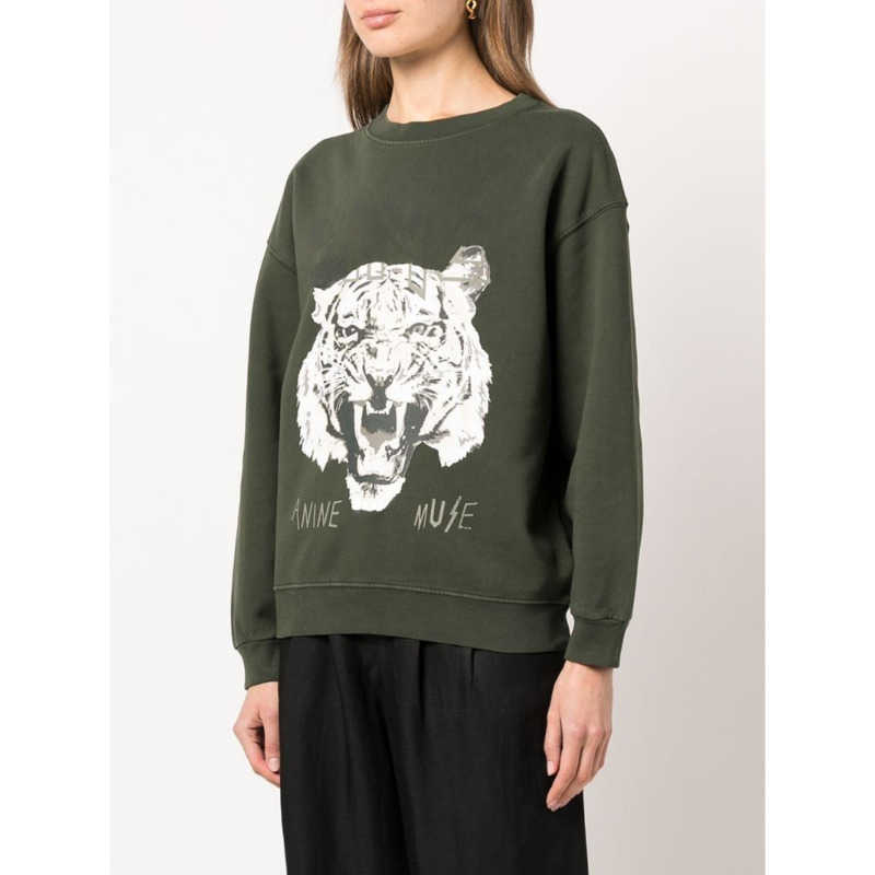 

YICIYA womens hoodie sweatshirt ANINE brand tiger head printing hood woman cotton hoodys y2k clothes sweater new classic women pullover sweatshirts hoodies, Green