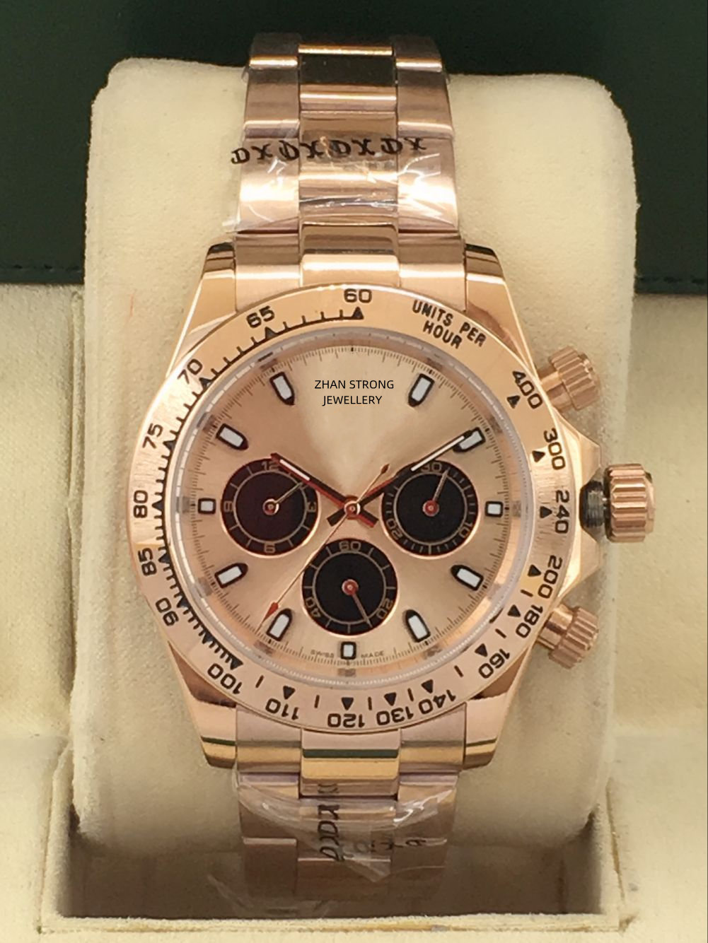 

Classic Men's Automatic Mechanical Wristwatches Full Gold Stainless Steel Strap Folding Buckle Mens Watch Sports Designer Self-wind Waterproof Man Male Watches