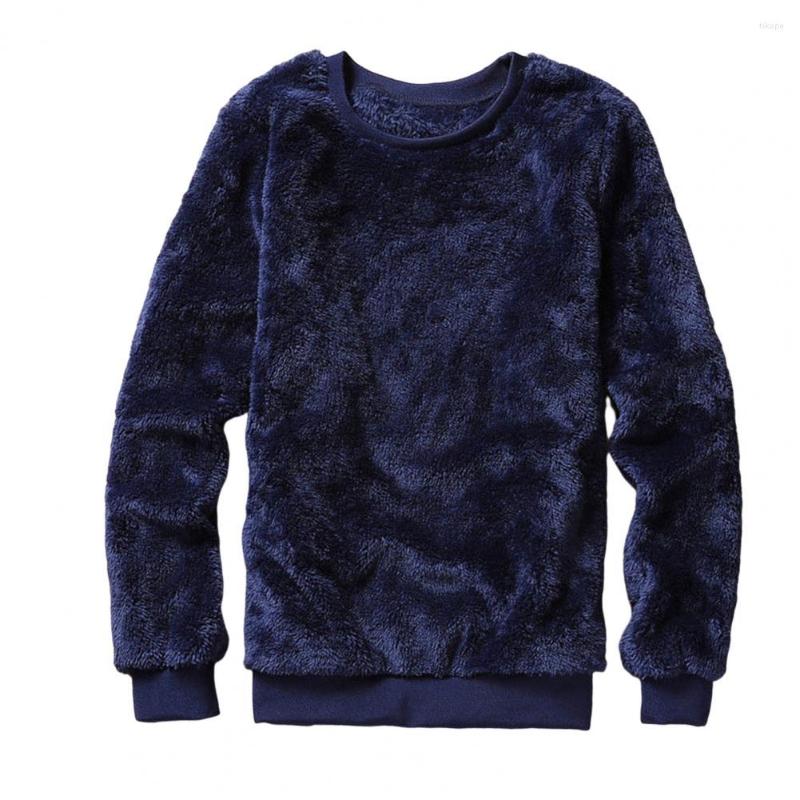 

Men's Sweaters Trendy Male Sweatshirt Washable Windproof Skin-touch Men Pure Color Costume Pullover Top Thermal, Black