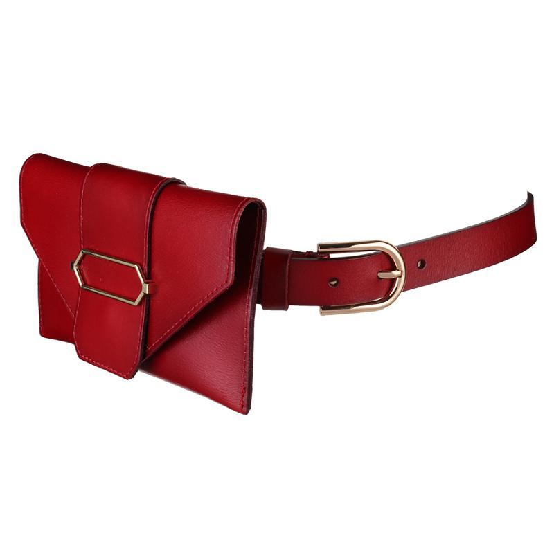 

Waist Bags Women Bag Woman Wait Pack Money Belt Fanny For Genuine Leather Pink Black