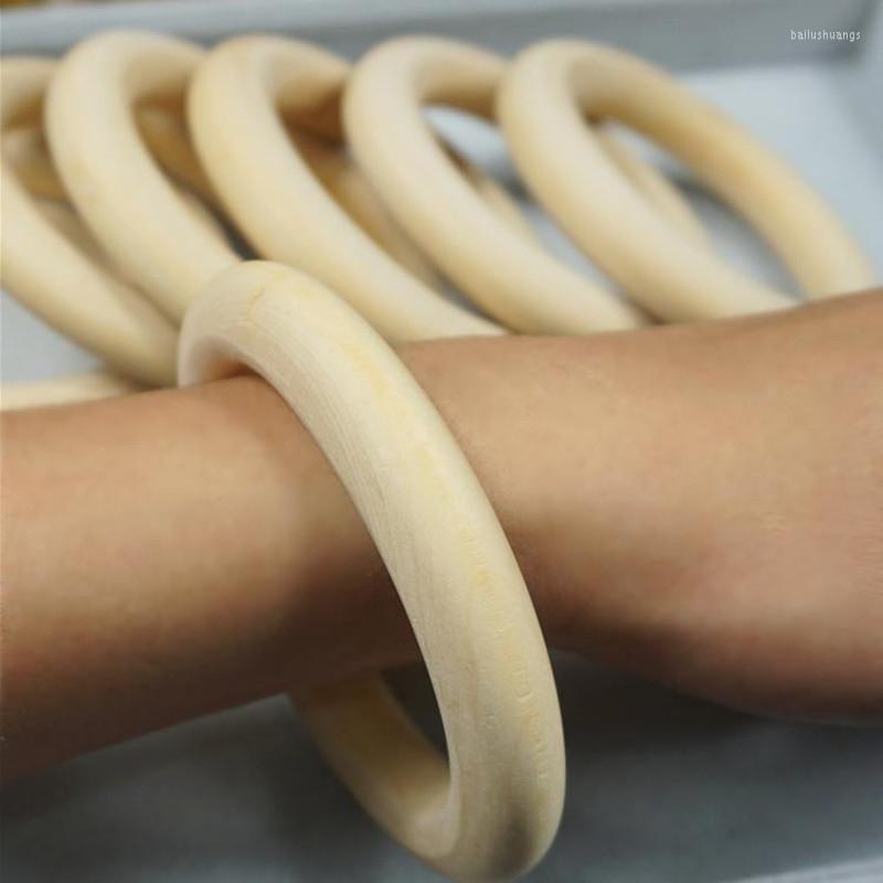 

Bangle Wholesale Price Crafts DIY Baby Teething Natural Wooden Rings Necklace Bracelet Jewelry 120mm
