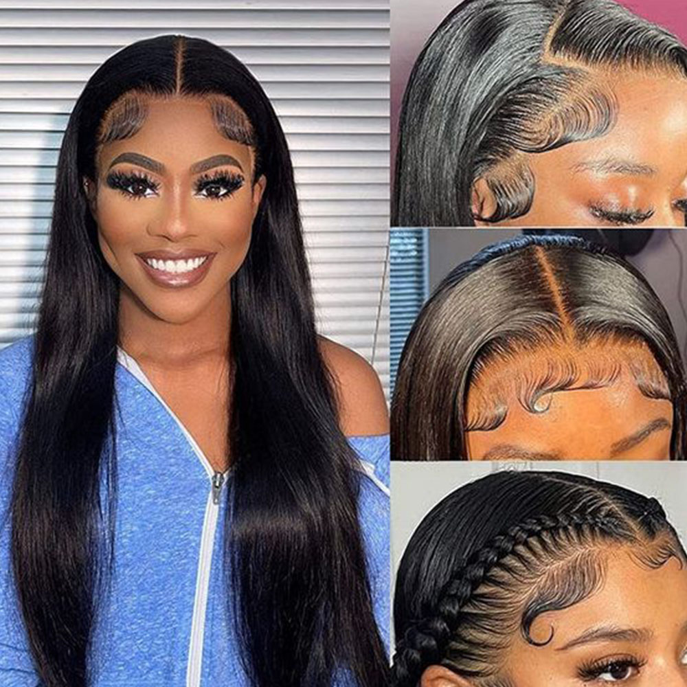 

Wig Straight Lace Front Wig Brazilian Lace Front Human Hair Frontal, Others color