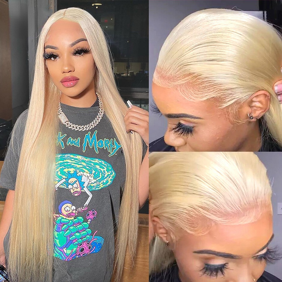 

Cynosure Honey Blonde Lace Front Human Hair Wigs Inch Remy Straight Brazilian Lace Frontal Wigs with Baby Hair, Others color