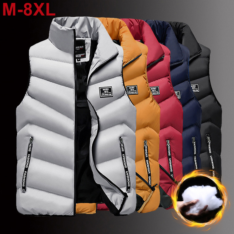 

Men's Vests Plus Size 8xl Brand Clothing Vest Jacket Mens Autumn Warm Sleeveless Jacket Male Winter Casual Waistcoat Men Vest Slim Fit Veste 230217, 5777 black