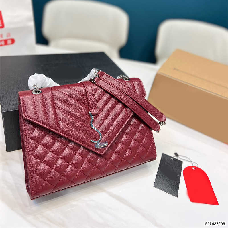 

messenger bag designer crossbody black bag lady luxurys handbags fashion classic square shoulder bags Chain Purse Handbag 230218, Burgundy