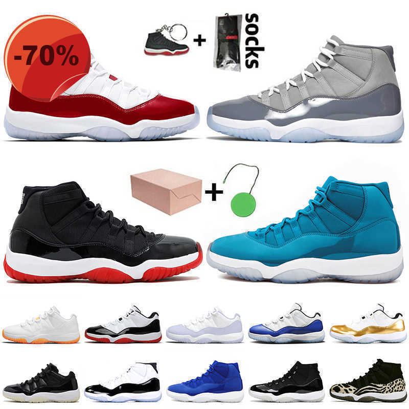 

Sandals Box 2023 With JUMPMAN 11 Basketball Shoes 11s Cherry Cool Grey Women Mens Trainers Bred Gamma Blue Pure Violet Low 72-10 25th Anniversary, C18 low 72-10 36-47