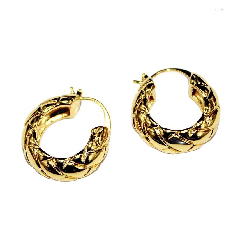 

Dangle Earrings Fashion Irregular Pattern Copper Alloy Electroplating 18K Real Gold Personalized Temperament Female