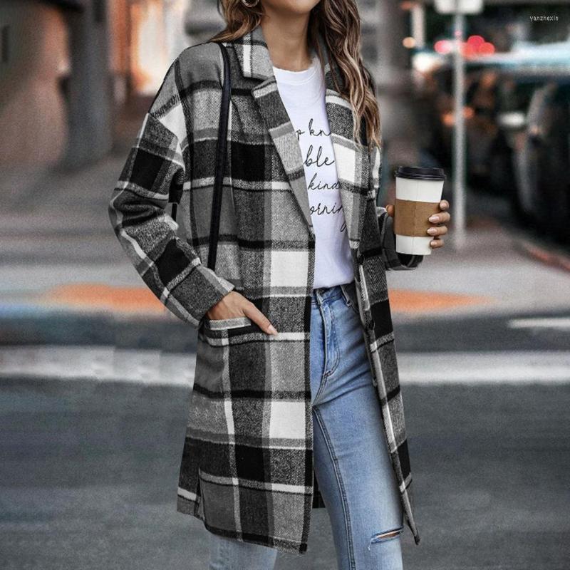 

Women' Jackets Women Fall Coat Long Sleeve Streetwear Thermal Notch Collar Lady Clothing, Green