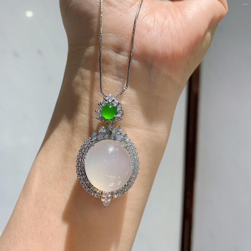 

Chains High Quality Fashion S925 Silver Necklace Spherical Pendant Suitable For Couple Gifts