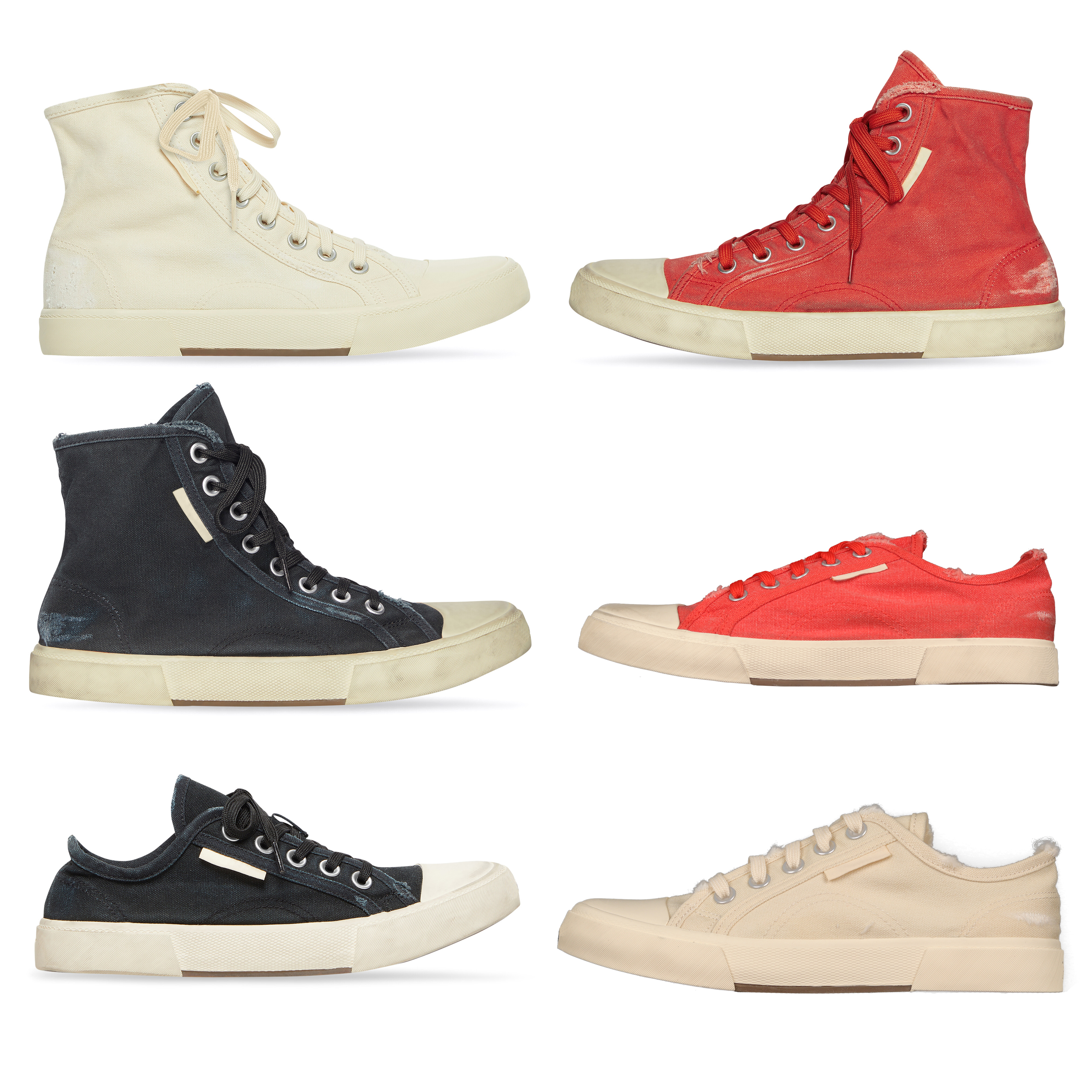 

Paris men women couple high top canvas shoes vintage distressed obsolescence casual shoes low top wash old effect Vulcanized sole size 35-45, 11
