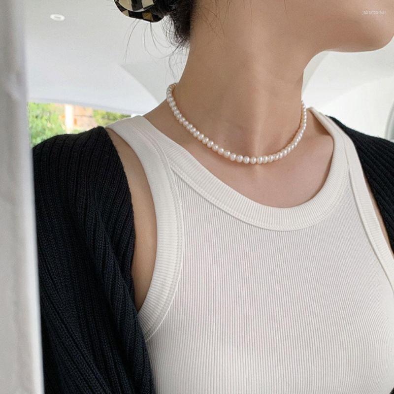 

Choker Elegant Natural Freshwater Pearl Chokers Necklace For Women 2023 Gift Fashion Series Stackable Party Jewelry