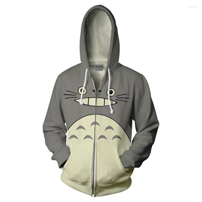 

Men' Hoodies 2023 Men Hooded Totoro 3D Printed Casual Tracksuit Zipper Hoodie Hip Hop Tops, Picture shown