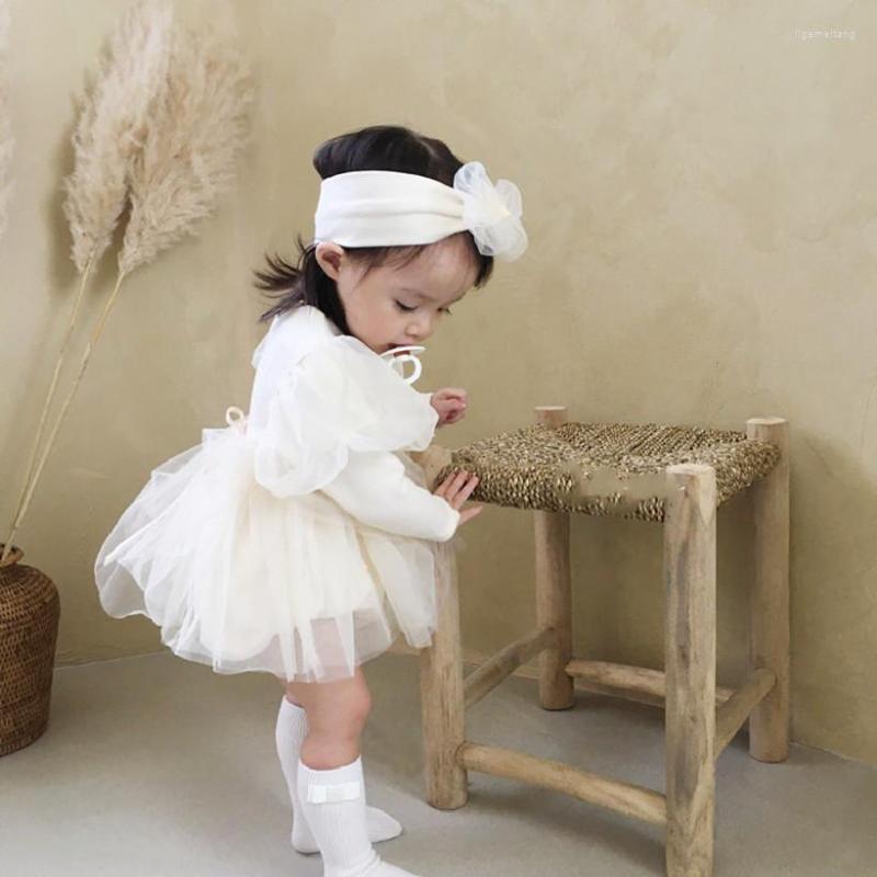 

Girl Dresses Dibeberabbit Lace Girls Dress Born Baby Romper Princess Christening Gown Clothes For 1st Birthday Party, This color is yellow