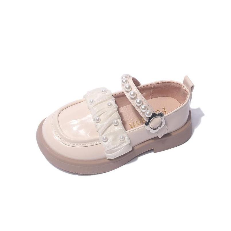 

Sneakers Baby Shoes Children Casual Footwear Single Spring Lace Girls Soft Bottom Leather Middle Princess E6674, C2
