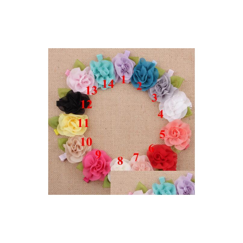 

Car Dvr Hair Accessories Children Satin Rose Flower Clips For Baby Girls Products Yh485 Drop Delivery Kids Maternity Dhyth