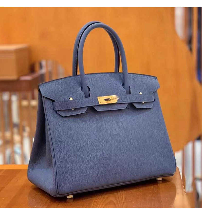 

High Quality Design Bags leather large women's luxury handbag blue 49%off Factory Handbag Purse for Women, Bright blue