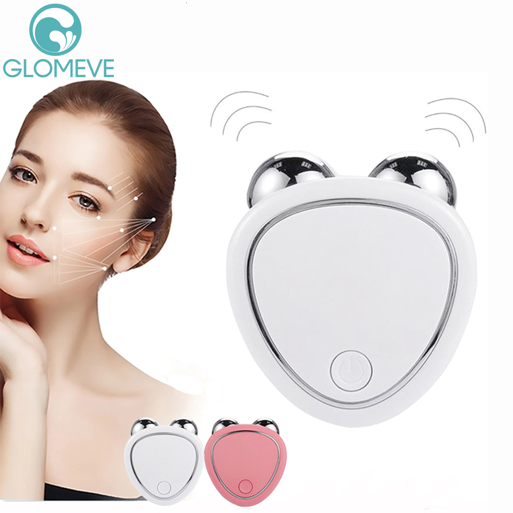

Face Massager EMS Lifting Microcurrent Roller Skin Anti Wrinkle Aging Massage Micro current Slimming Machine 230217