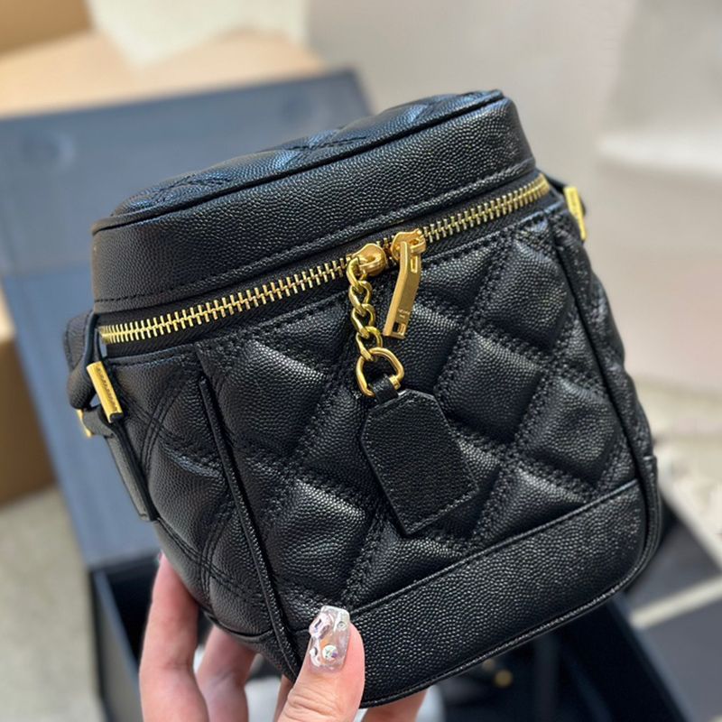 

VANITY QUILTED Cosmetic bag Designer Handbag Crossbody Shoulder Bags Leather Purse