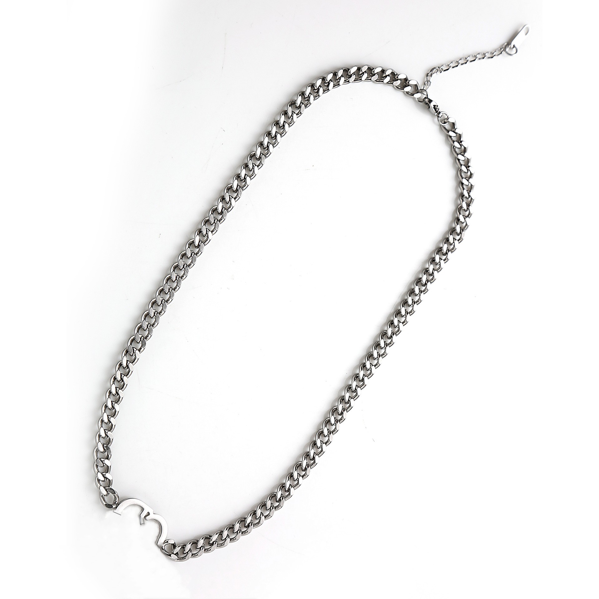 bijoux vintage femme CD double lettres pendentif collier concepteur silver chaîne anger verrouillage étrangle des femmes chaînes de tennis pour h