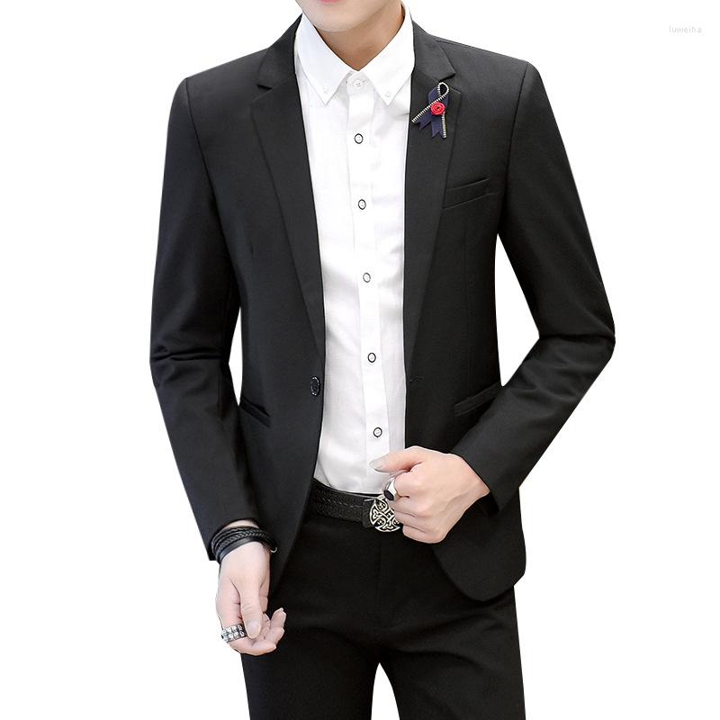 

Men's Suits Men's Clothing Formal Groom Wedding Suit Business Casual Mens Blazers Slim Fit, Black