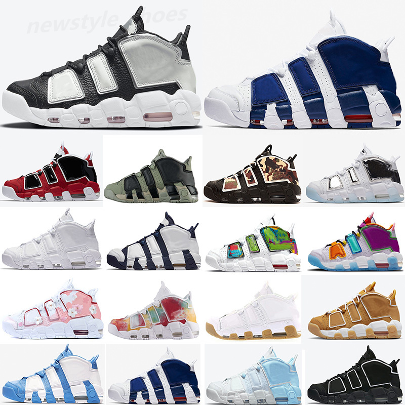 

Mens Women MoreUptempo Scottie Pippen Basketball Shoes 96 Total White Varsity Red Green Multi-Color Black Bulls University Blue UNC UK Women Trainers Sneakers TK06, #2