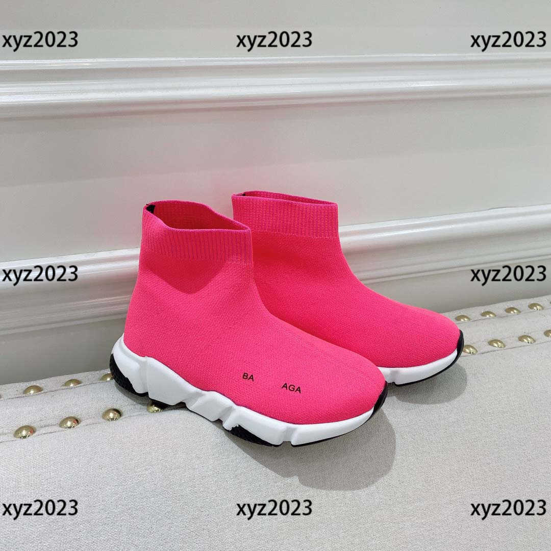 

Kids socks shoes Child Sneaker New Listing Exquisite appearance Vacuum PU Box Packaging Rubber Spring Children's Size 26-35, Red