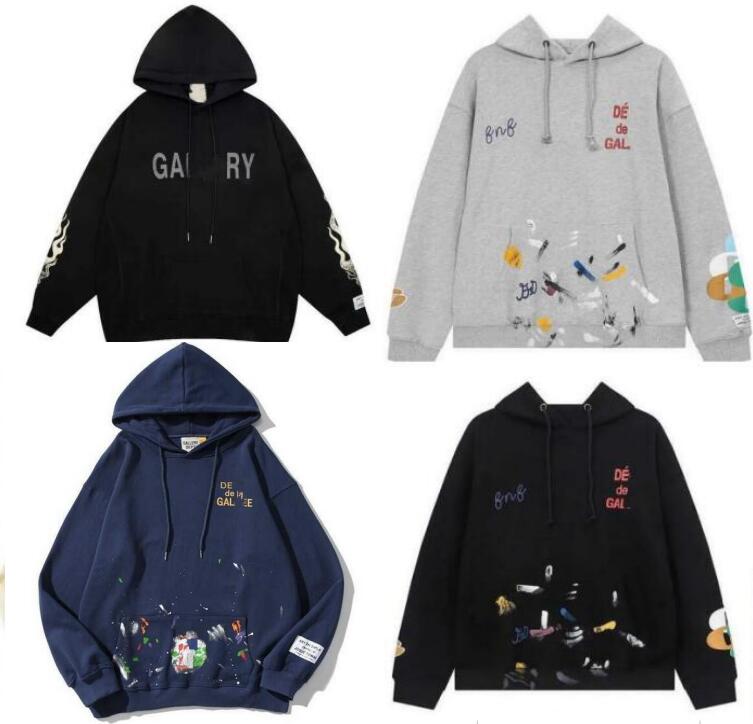

Men's Hoodies Sweatshirts Hoodie Designer Galleryes depts Gary Painted Graffiti Used Letters Printed Loose Casual Fashion Men and Women 2WCG, 14