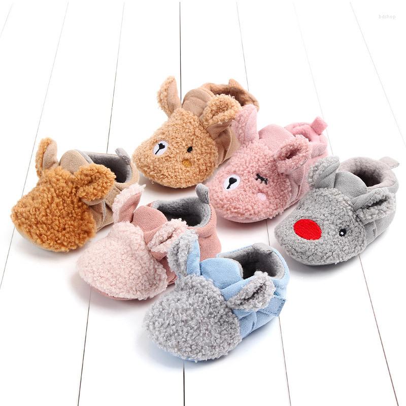 

First Walkers Winter Cute Baby Shoes Boy Girl Comfort Sofe Sole Princess Fringe Crib Non-slip Warm Moccansins