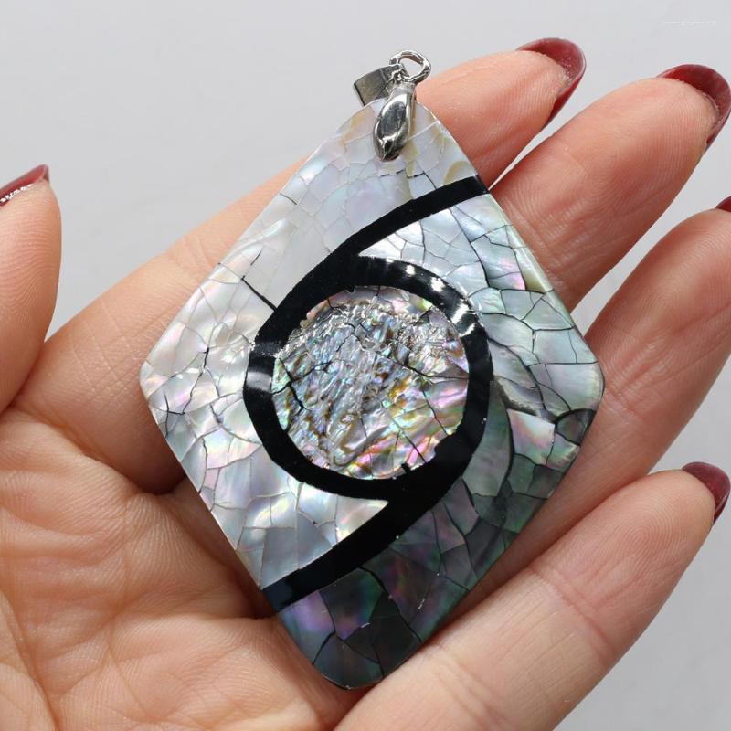 

Pendant Necklaces 1PC Sale Natural Abalone Shell Material Striped Series Seashell Charms DIY Necklace Crafts Jewelry Making
