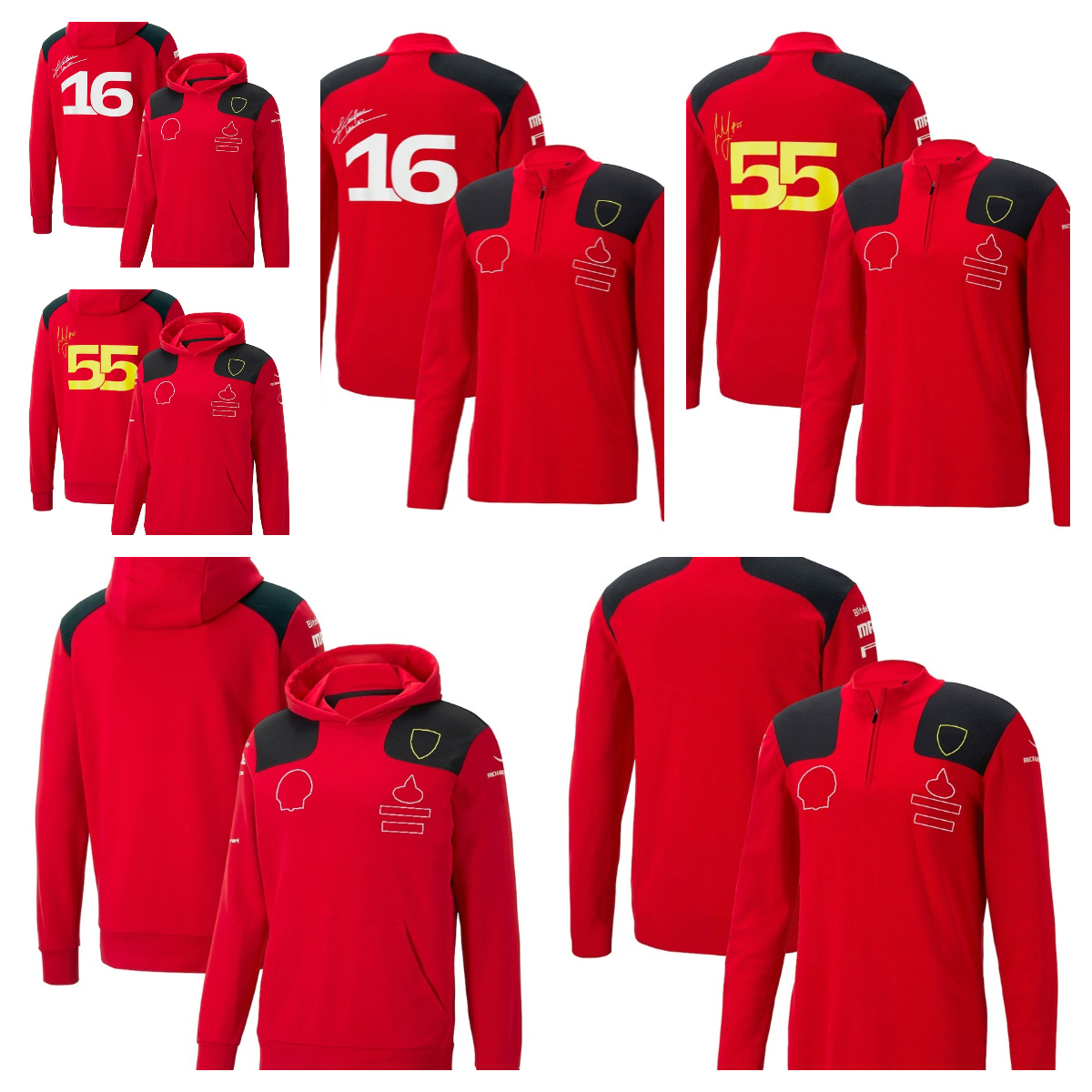 

F1 Formula One racing suit men's red team suit 2023 new season racer sweater coat