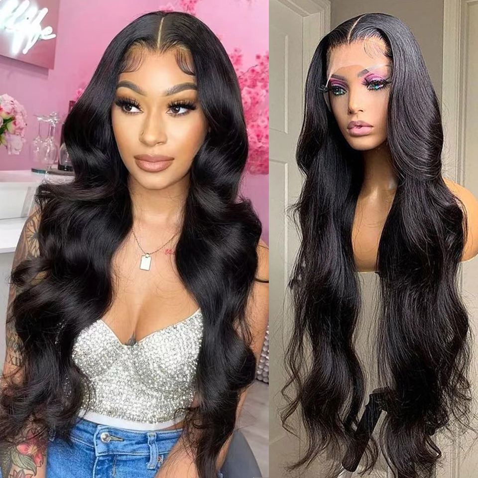 

Body Wave Lace Front Wig Full Hd Lace Frontal Wigs For Women Human Hair Brazilian 360 Full Lace Wig Human Hair Pre Plucked, Black