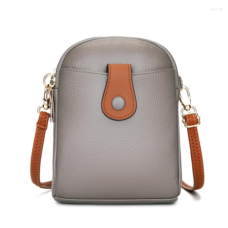 

Evening Bags Fashion Trend Messenger Luxury Designer Handbags Women'S Genuine Leather Casual Shoulder For Girl Phone Cute Crossbody Bag